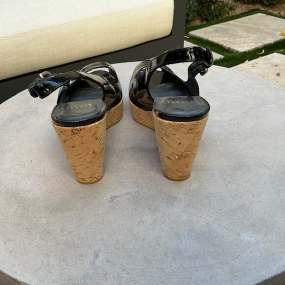 Stuart Weitzman Black Wedge - Picture 4 of 5